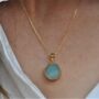 Amazonite Necklace Gold Plated, thumbnail 1 of 6