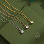 Sterling Silver Cz Bubble Pendant Necklace, thumbnail 3 of 12