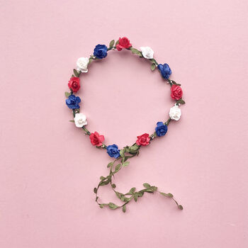 Red, White And Blue Flower Crown, 2 of 2