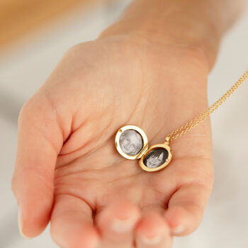 Personalised Pet Paw Print Photo Locket Necklace, 5 of 5