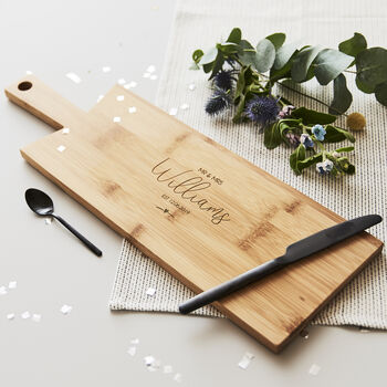 Personalised Wedding Chopping/Cheese Board, 5 of 6