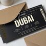 Personalised Dubai Boarding Pass Holiday Reveal Voucher, thumbnail 5 of 9