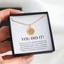 You Did It Gift, Congratulations Travel Necklace For Her, thumbnail 1 of 7