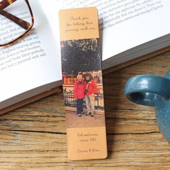 Personalised Photo Leather Bookmark, 3 of 3