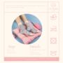 Summer Cute Pink And Blue Sheer Mid Calf Socks, thumbnail 2 of 6