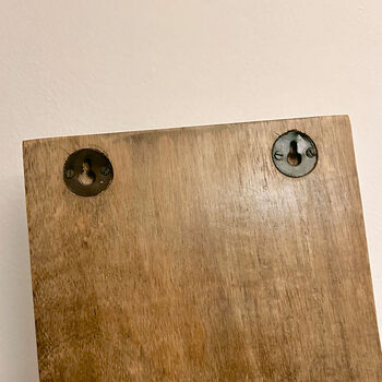 Wooden Wall Mounted Wine Rack And Wine Bottle Holder, 4 of 5