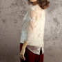 Aria Top In Ivory Embroidered Lace, thumbnail 1 of 2