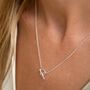 T Bar Charm Collector Necklace, Sterling Silver Or Gold Plated, thumbnail 1 of 8