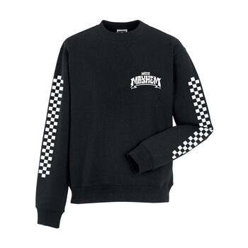 Personalised Ladies Race Name And Number Sweatshirt In Black, 3 of 4