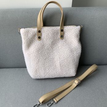 Detachable Fluffy Wool Shoulder And Handbag, 6 of 7