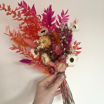 Tropical Vibe Dried Flower Posy With Jar, 2 of 9