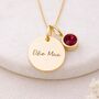 Personalised Gold Plated Sterling Silver February Birthstone Amethyst Pendant Necklace, thumbnail 1 of 10