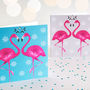 Flamingo Christmas Card, thumbnail 4 of 6