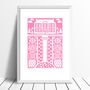 Manor Garden Screen Print Available In More Colours, thumbnail 2 of 7