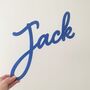 Personalised Red Script Wall Name, thumbnail 3 of 7