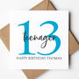 Boys Teenager 13th Birthday Card, thumbnail 1 of 4