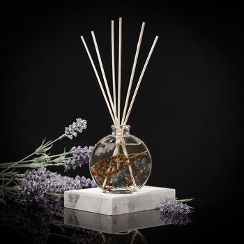 Glass Botanical Reed Diffuser, Red Rose Scent, 3 of 6