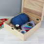 Personalised Wooden Sewing Box Or Craft, Art Box, thumbnail 4 of 4