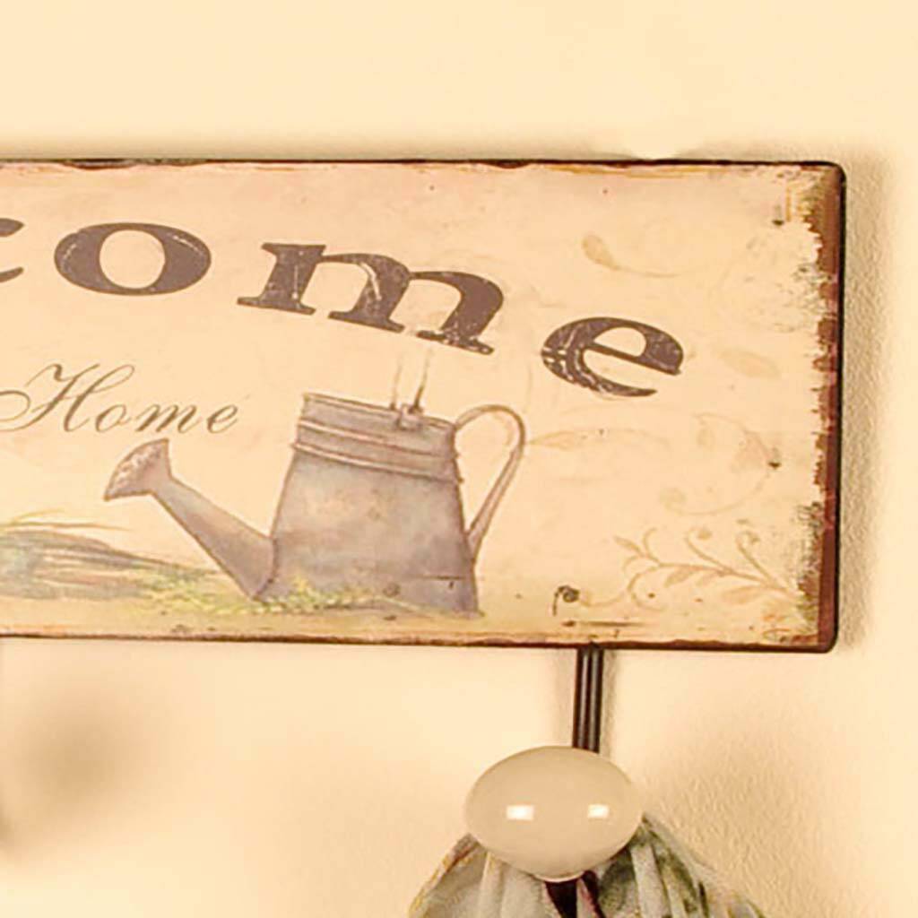 Vintage Wall Hooks With Sign By Dibor