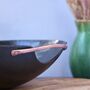 Personalised Steel Bowl With Elegant Copper Handles 11th Anniversary, thumbnail 1 of 9