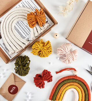 Make Your Own Macrame Rainbow Craft Kit, 7 of 11