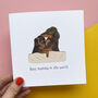 Dogs Cuddling Card For Mum, thumbnail 2 of 5