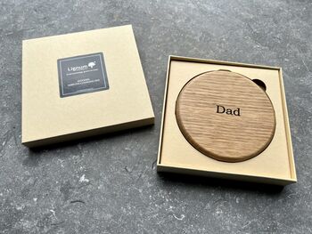 Personalised Premium Solid Wood Wireless Charger, 12 of 12