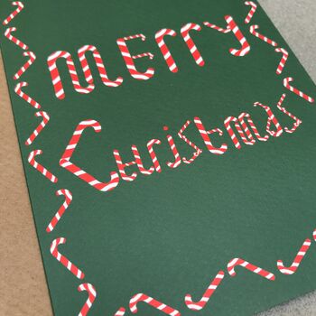 Merry Christmas Candy Cane Card, 2 of 3