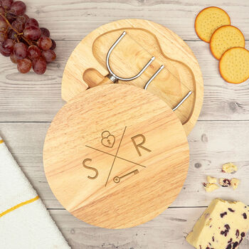 Personalised Engagement 'Key To My Heart' Cheese Board, 2 of 6