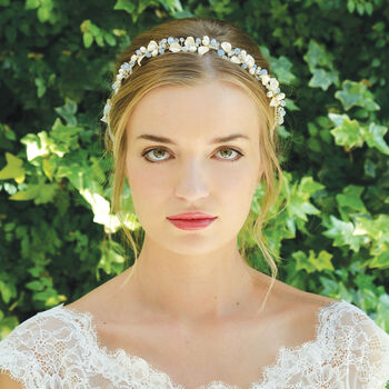Silver Or Gold Plated Leafy Bridal Hair Vine, 6 of 11