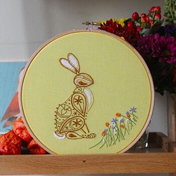 Rabbit Banner Embroidery Kit, 4 of 4
