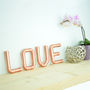 Copper 'Love' Letters, thumbnail 2 of 4