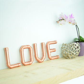 Copper 'Love' Letters, 2 of 4