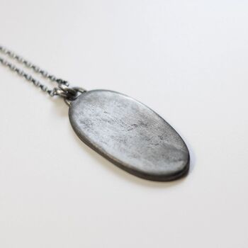 Fossil Daisy Oxidised Sterling Silver Necklace, 3 of 7