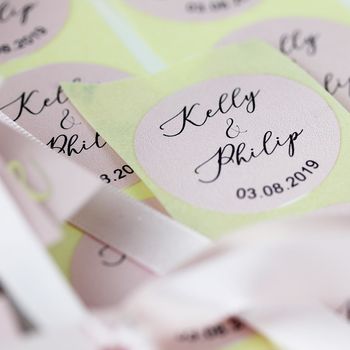 Personalised Wedding Favour Jars Empty With Tags, 6 of 8