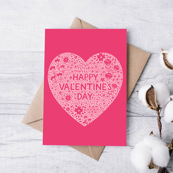 Classic Floral Heart Valentine's Day Card, 2 of 2