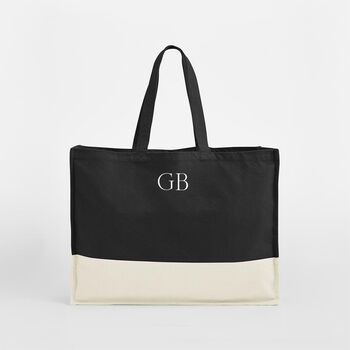Personalised Contrast Custom Tote Classic Shopper Bag, 8 of 8