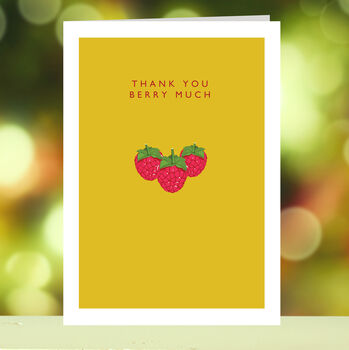 'Thank You Berry Much' Card, 3 of 3