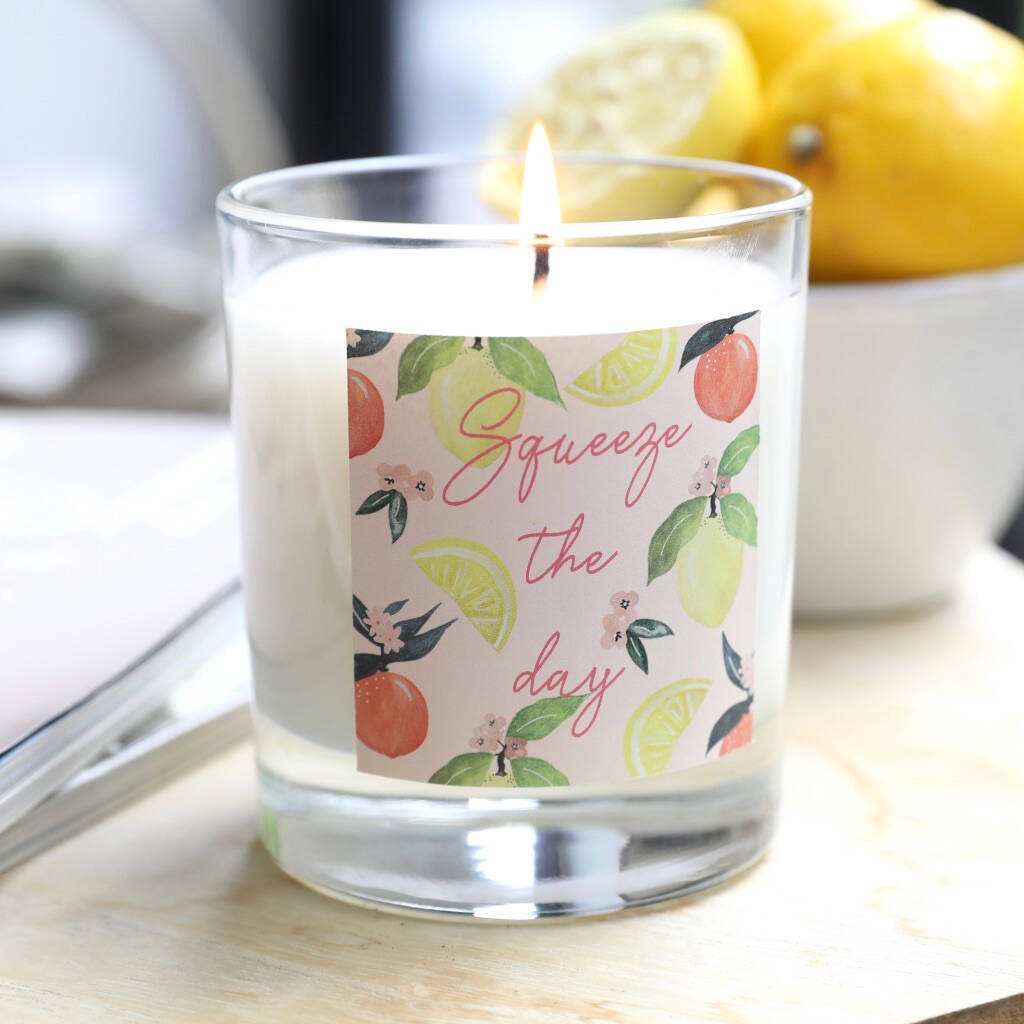 'Squeeze The Day' Scented Candle By Lisa Angel