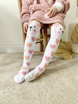 Bouncing Bunny / Rabbit Knee High Socks, 2 of 5