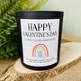 Personalised Lgbtq Rainbow Valentines Candle Gift, thumbnail 4 of 11