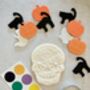 Halloween Paint Your Own Day Of The Dead Biscuits For Gifts Or A Halloween Party, thumbnail 6 of 8