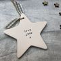 'Super Star Dad' Ceramic Father's Day Hanging Star, thumbnail 2 of 6