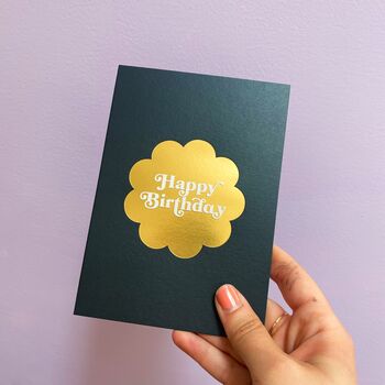 Retro Happy Birthday Card With Confetti Envelope, 4 of 5