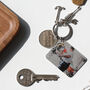'Dad Can Fix It' Steel Photo Keyring Letterbox Gift, thumbnail 2 of 6