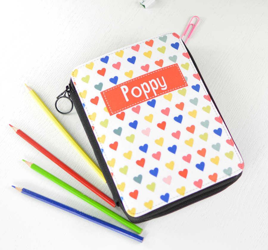 Girls Personalised Pencil Case And Stationery Set By TillieMint