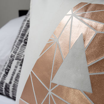 Personalised Metallic Initial Letter Cushion, 7 of 8