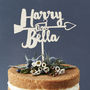 Personalised Heart Arrow Cake Topper, thumbnail 6 of 7