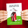 Funny Golf Father's Day Card, thumbnail 1 of 3