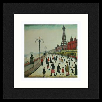 Framed 'Blackpool Front' Print. Lowry Style, 2 of 4